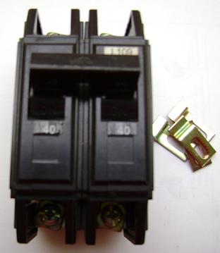 Interruptor 2x40 Amp tipo Tornillo, Mitsubishi